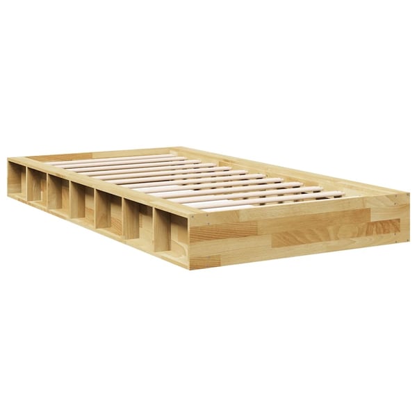 vidaXL Sengeramme uten Madrass 75x190 cm Heltre Eik