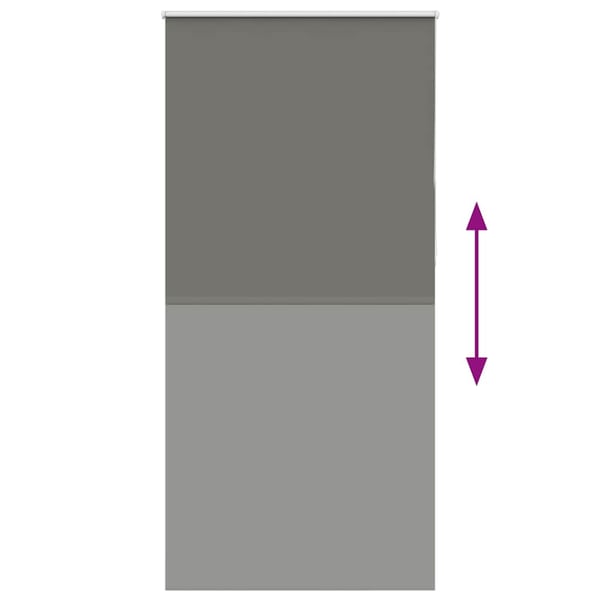 vidaXL Rullegardin lystette 95x230 cm stoff bredde 90,7 cm polyester