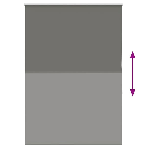vidaXL Rullegardin lystette 105x130 cm stoff bredde 100,7 cm polyester
