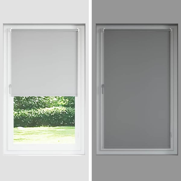 vidaXL Rullegardin lystette 60x150 cm stoff bredde 55,7 cm polyester