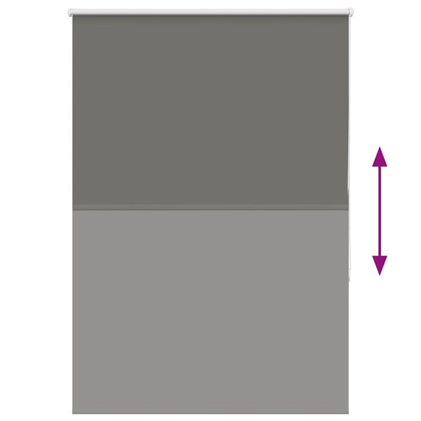 vidaXL Rullegardin lystette 95x175 cm stoff bredde 90,7 cm polyester
