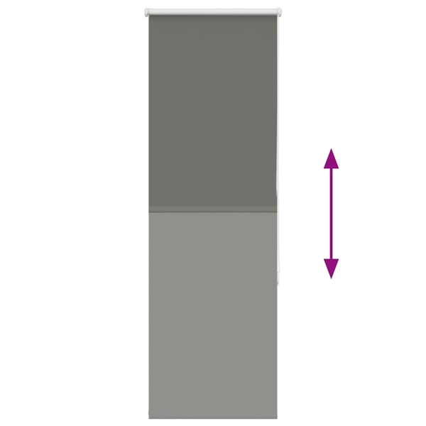 vidaXL Rullegardin lystette 55x150 cm stoff bredde 50,7 cm polyester