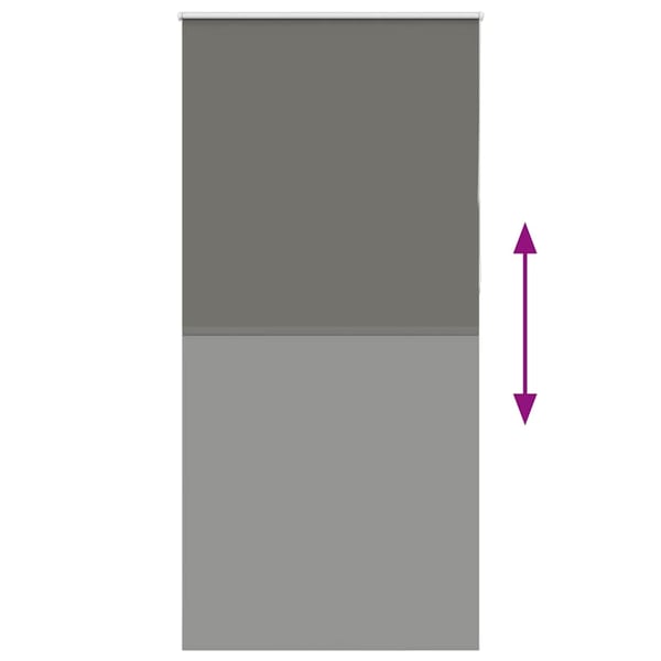 vidaXL Rullegardin lystette 100x230 cm stoff bredde 95,7 cm polyester
