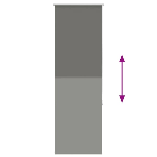 vidaXL Rullegardin lystette 40x175 cm stoff bredde 35,7 cm polyester