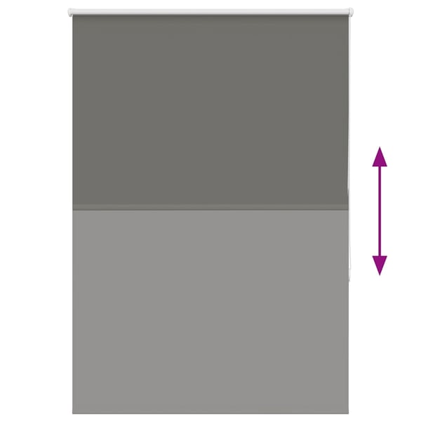 vidaXL Rullegardin lystette 90x130 cm stoff bredde 85,7 cm polyester