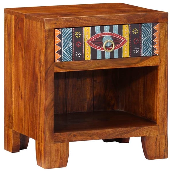 vidaXL Nattbord 40x35x45 cm heltre akasie