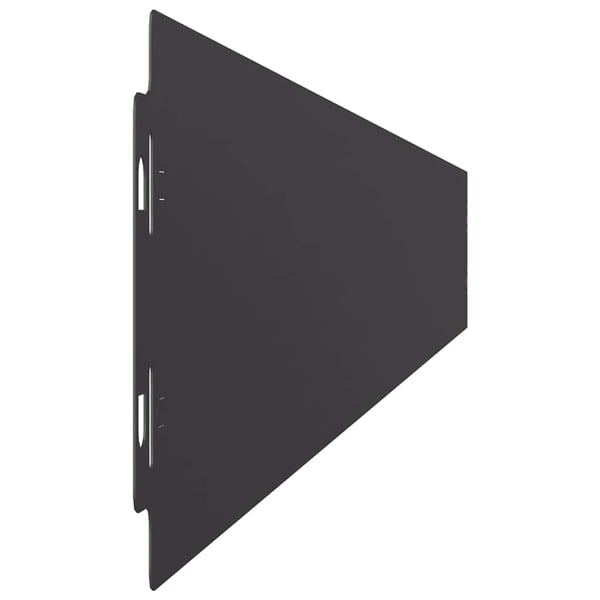 vidaXL plænekanter 50 stk. 10x103 cm koldvalset stål sort