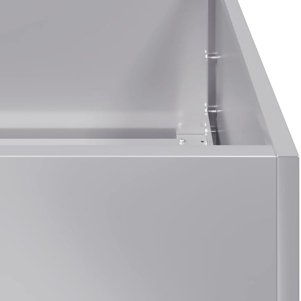 vidaXL Plantekasse 120x40x40 cm galvanisert stål