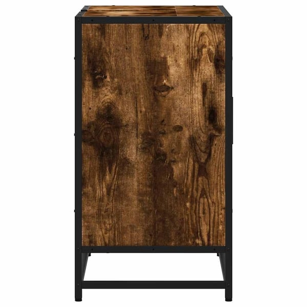 vidaXL Baderomsskap røkt eik 65x33x60 cm konstruert tre