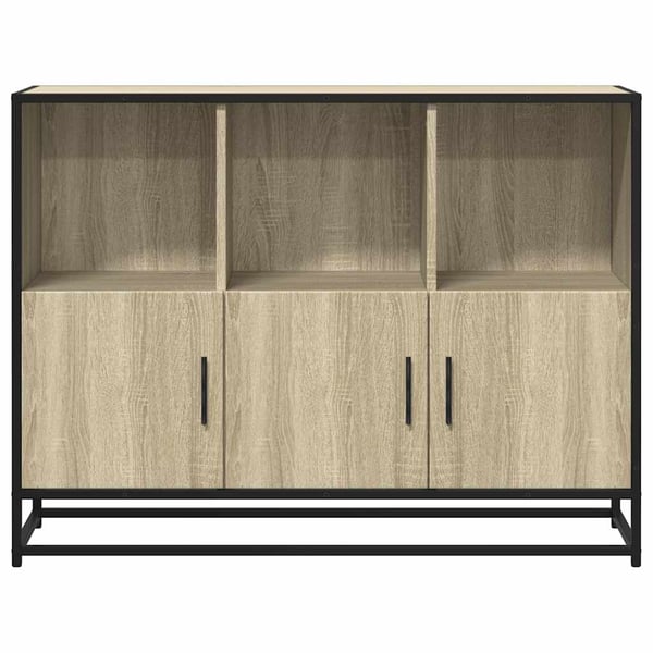 vidaXL Skjenk sonoma eik 100x35x76 cm konstruert tre