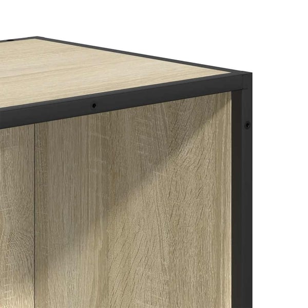 vidaXL Bokhylle sonoma eik 80,5x35x170,5 cm konstruert tre