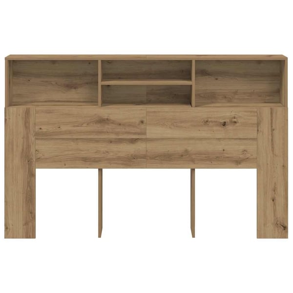 vidaXL Hodegavl med hylle artisan 160x19x103,5 cm konstruert tre
