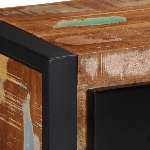 vidaXL TV-benk 100x30x25 cm gjenvunnet heltre
