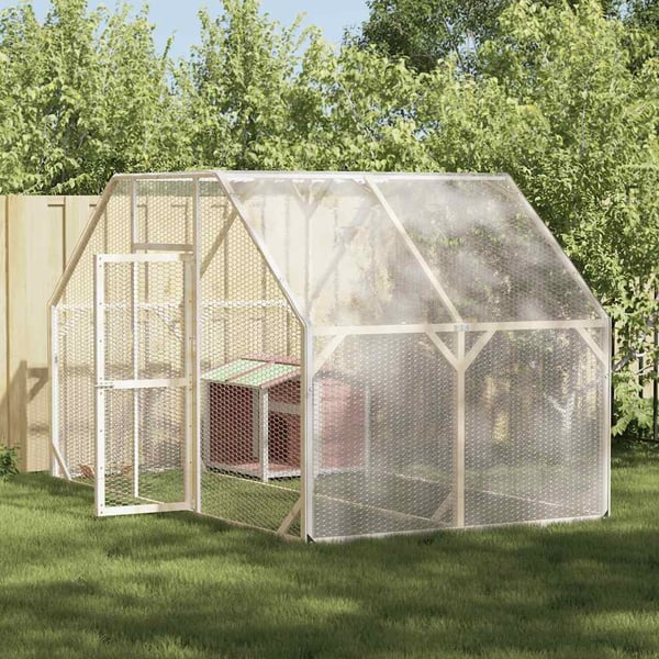 vidaXL Kasvinsuoja silmukoilla 2x8 m polyeteeni