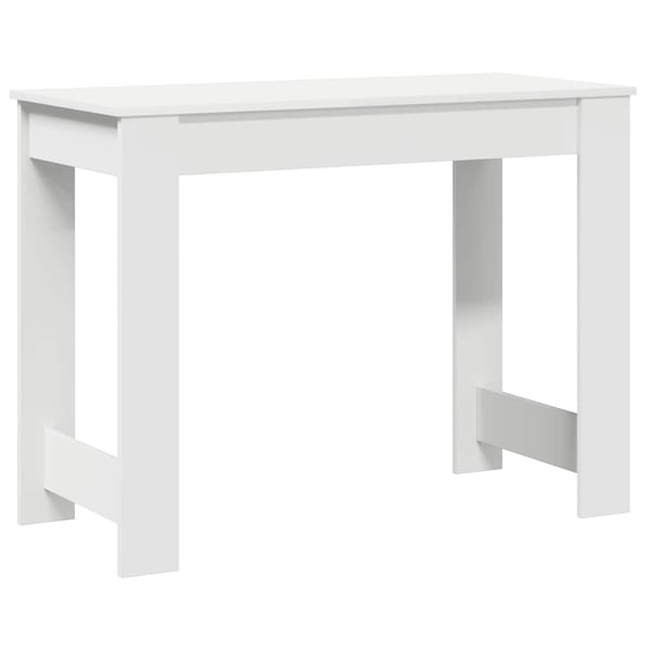 vidaXL Skrivebord hvit 100x45x75 cm konstruert tre