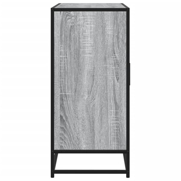 vidaXL Skjenk grå sonoma eik 92x35x76 cm konstruert tre