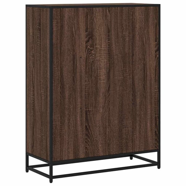 vidaXL Bokhylle brun eik 80,5x35x107,5 cm konstruert tre