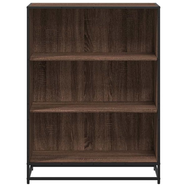 vidaXL Bokhylle brun eik 80,5x35x107,5 cm konstruert tre