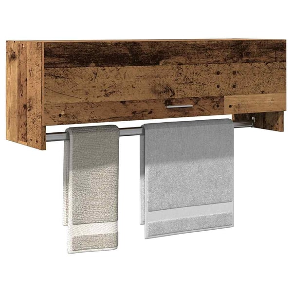 vidaXL Garderobe gammelt tre 100x32,5x35 cm konstruert tre