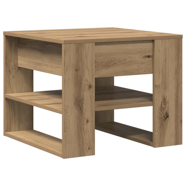 vidaXL Salongbord artisan eik 55,5x55x45 cm konstruert tre