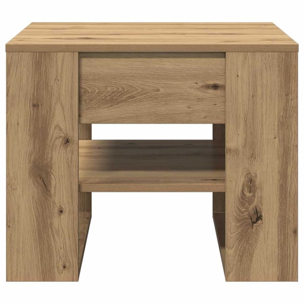 vidaXL Salongbord artisan eik 55,5x55x45 cm konstruert tre