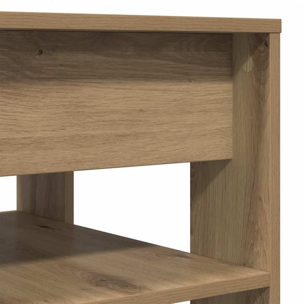 vidaXL Salongbord artisan eik 55,5x55x45 cm konstruert tre
