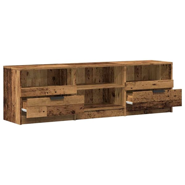 vidaXL TV-benk gammelt tre 150x33,5x45 cm konstruert tre