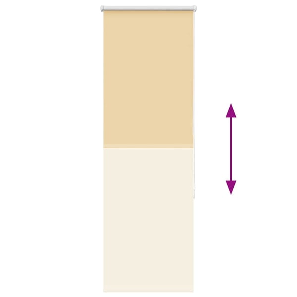 vidaXL Rullegardin lystette 40x130 cm stoff bredde 35,7 cm polyester