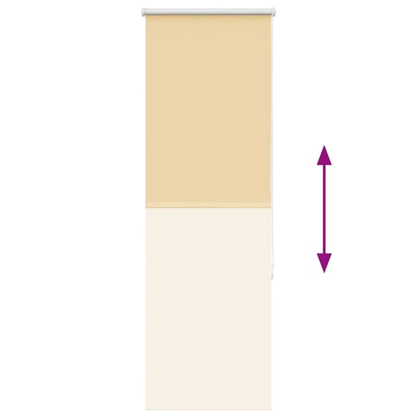 vidaXL Rullegardin lystette 60x175 cm stoff bredde 55,7 cm polyester