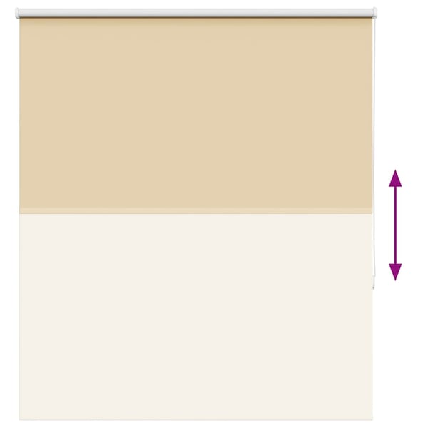 vidaXL Rullegardin lystette 140x150 cm stoff bredde 136,6 cm polyester