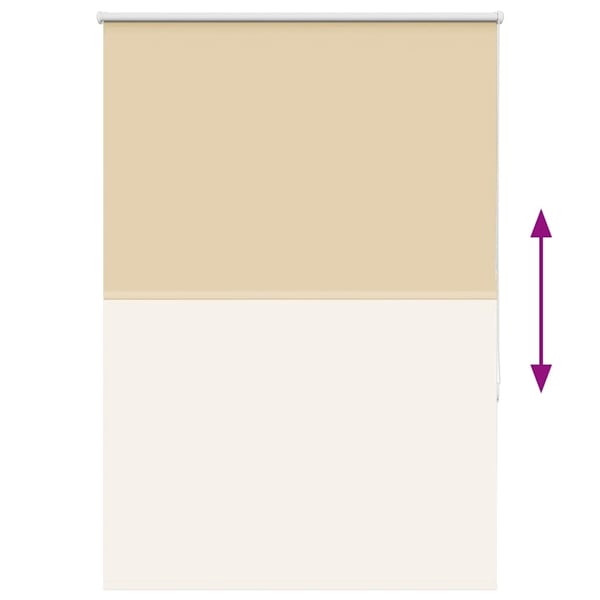 vidaXL Rullegardin lystette 95x150 cm stoff bredde 90,7 cm polyester