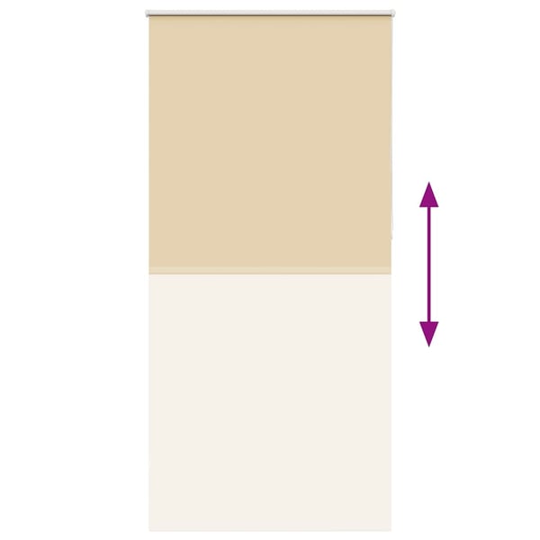 vidaXL Rullegardin lystette 95x230 cm stoff bredde 90,7 cm polyester