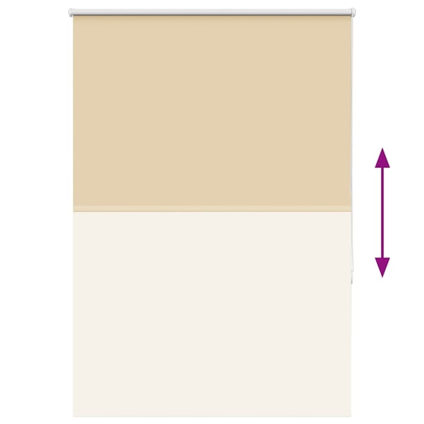 vidaXL Rullegardin lystette 100x175 cm stoff bredde 95,7 cm polyester