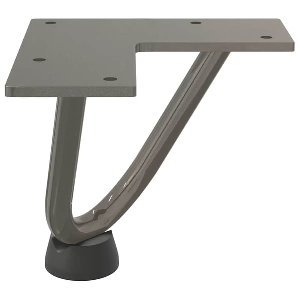 vidaXL Hårnålsben til salongbord 4 stk naturstål 10 cm massivt stål