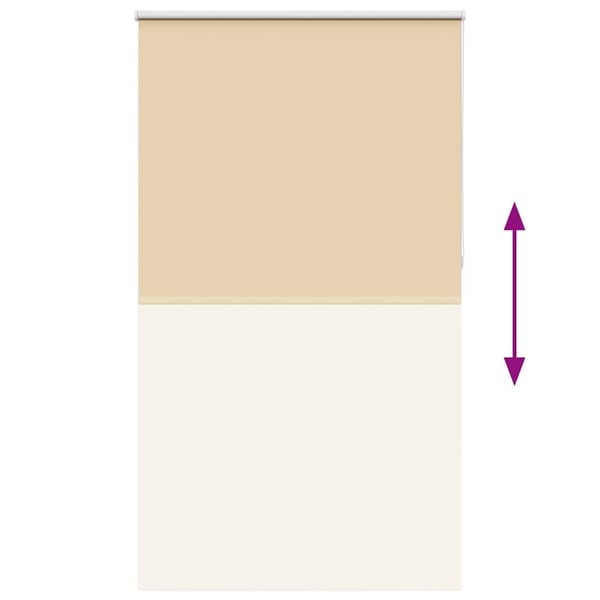 vidaXL Rullegardin lystette 135x230 cm stoff bredde 131,6 cm polyester