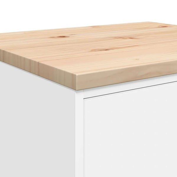 vidaXL Garasje Oppbevaringsskap Hvit 60x51x85 cm Heltre Furu