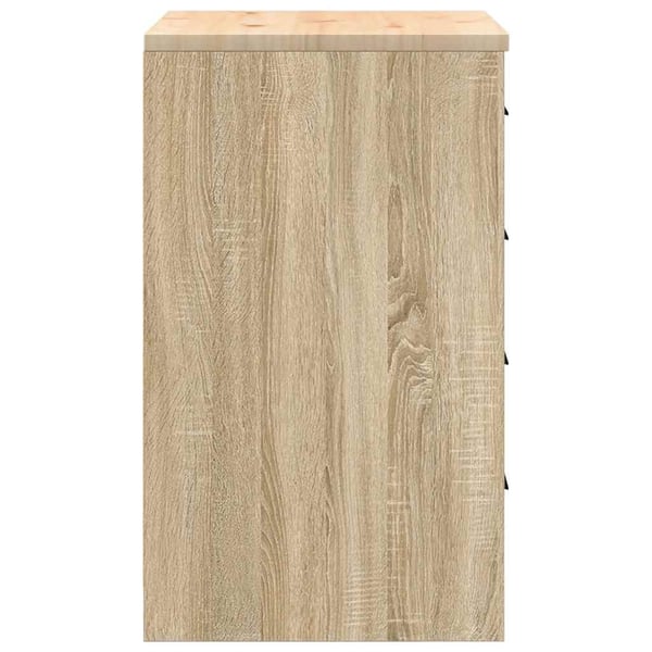 vidaXL Garasje Oppbevaringsskap Sonoma eik 60x51x85 cm Heltre Furu