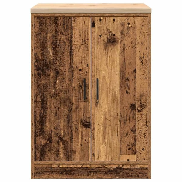 vidaXL Garasje Oppbevaringsskap Gammelt Tre 60x51x85 cm Heltre Furu