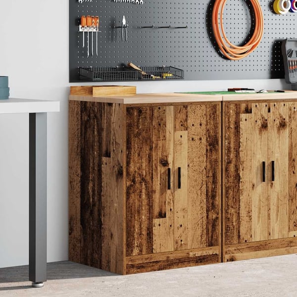 vidaXL Garasje Oppbevaringsskap Gammelt Tre 60x51x85 cm Heltre Furu