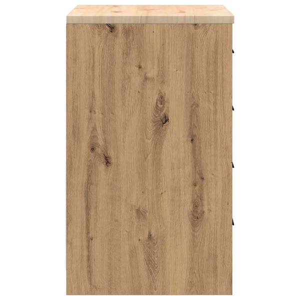 vidaXL Garasje Oppbevaringsskap Håndverker eik 60x51x85 cm Heltre Furu