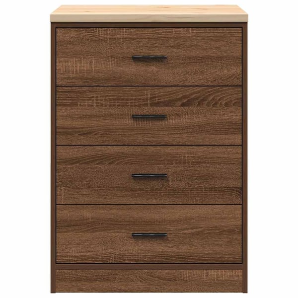 vidaXL Garasje Oppbevaringsskap Brun Eik 60x51x85 cm Heltre Furu