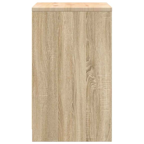 vidaXL Garasje Oppbevaringsskap Sonoma eik 60x51x85 cm Heltre Furu