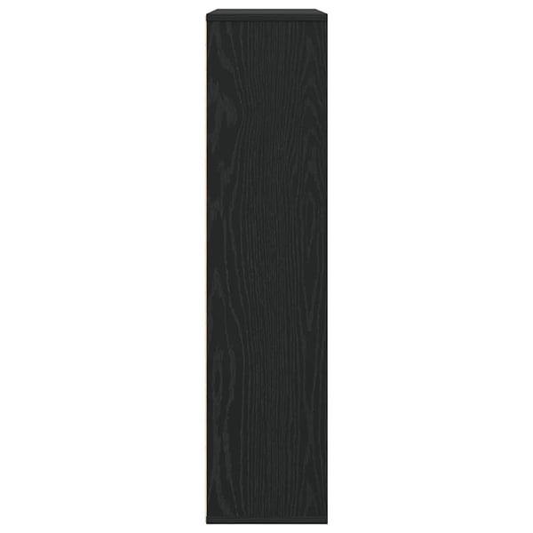 vidaXL Bokhylle svart eik 89x24x101,5 cm konstruert tre