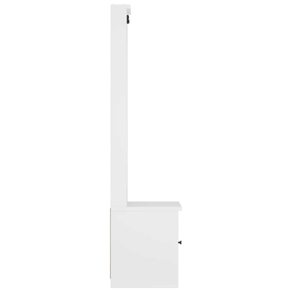 vidaXL Halltre SANDNES hvit 45x40x159,5 cm heltre furu