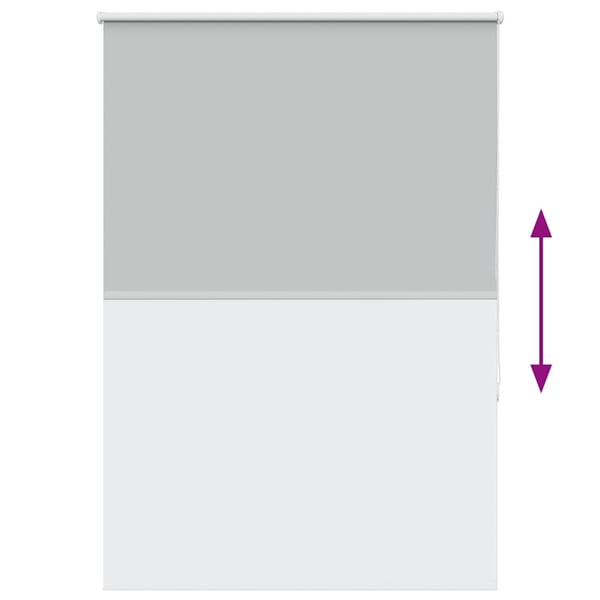 vidaXL Rullegardin lystette 90x175 cm stoff bredde 85,7 cm polyester