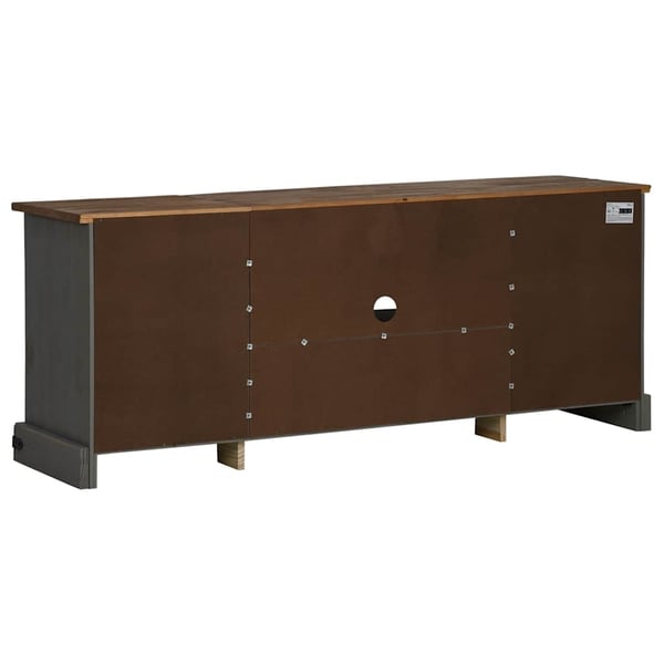 vidaXL TV-skap HALDEN med 2 skyvedører grå 150x40x60 cm heltre