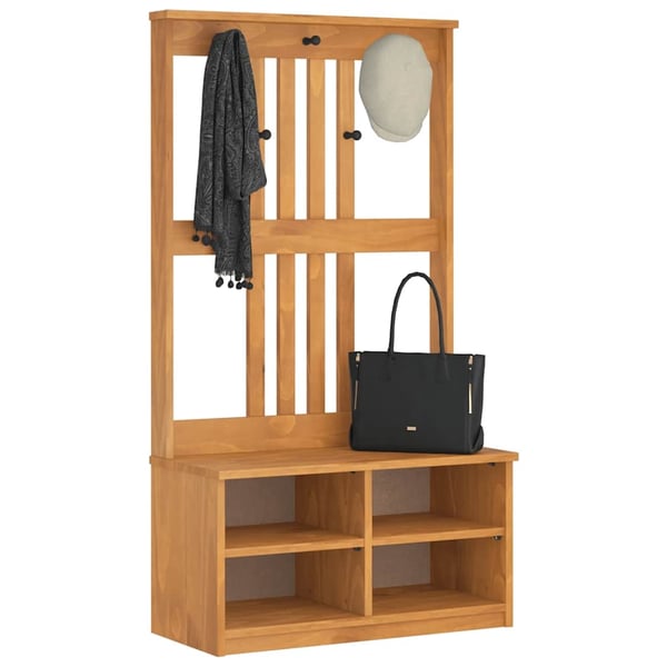 vidaXL Halltre SANDNES 87x40x159,5 cm heltre furu