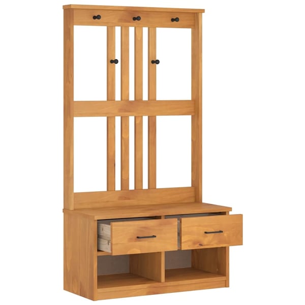 vidaXL Halltre SANDNES 87x40x159,5 cm heltre furu