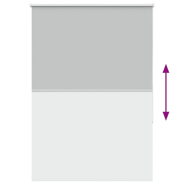 vidaXL Rullegardin lystette 90x150 cm stoff bredde 85,7 cm polyester