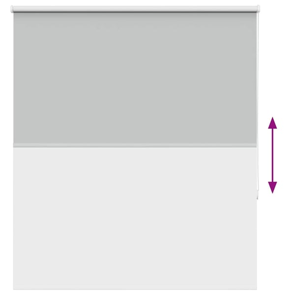 vidaXL Rullegardin lystette 125x130 cm stoff bredde 121,6 cm polyester